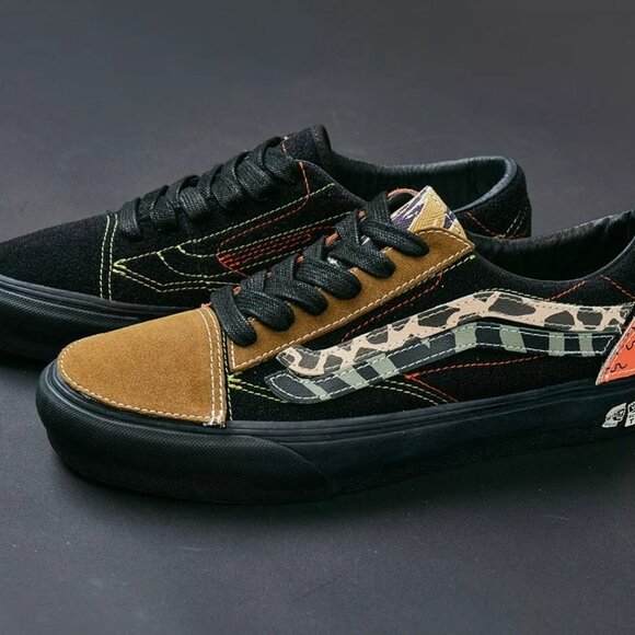 Vans x Taka Hayashi DIY Sk8-Low VLT LX 'Black' VN0A4UX62NQ Men's 8 Custo… - Picture 4 of 11